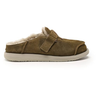 Satorisan - Men's and Women's Home Slippers - Uwabaki Clog Strap Suede - Leather Slippers Comfortable, Sustainable, and Durable - Color Mid Brown - on Sale